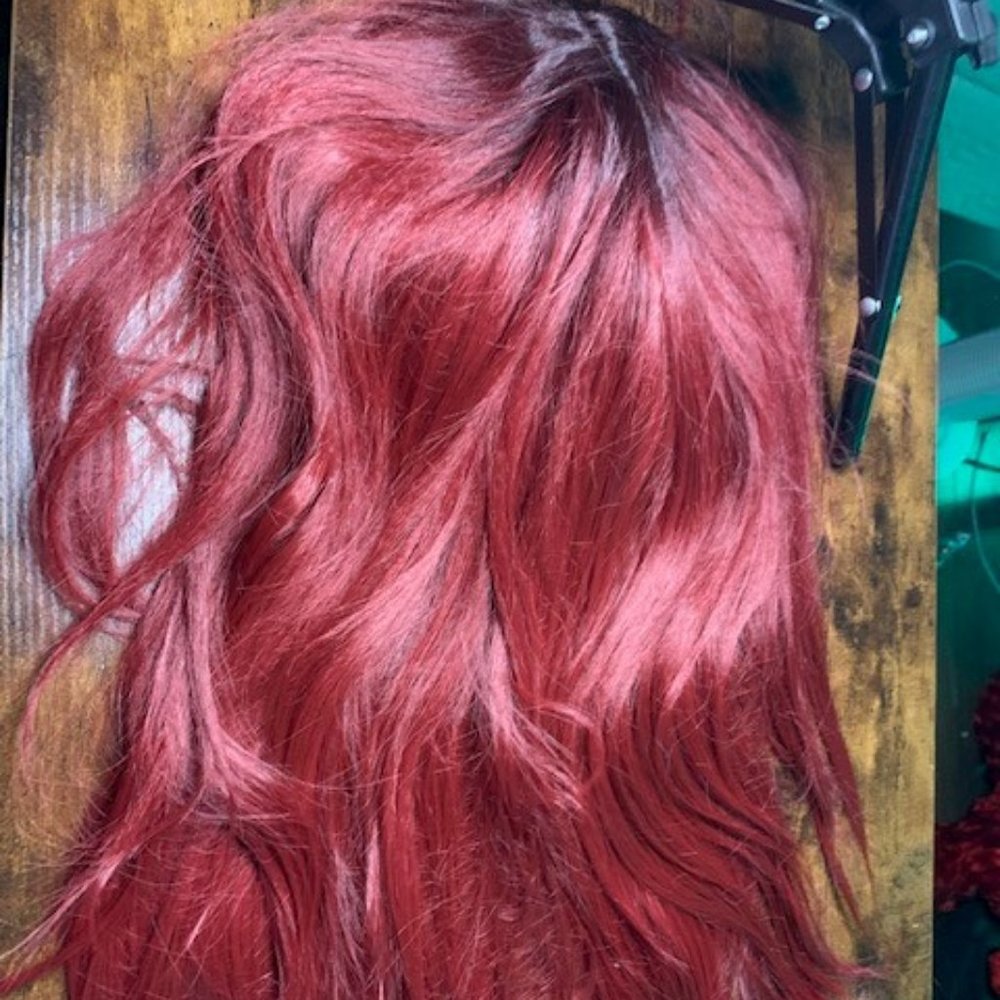 S-Noilite Red Full Wig 21"